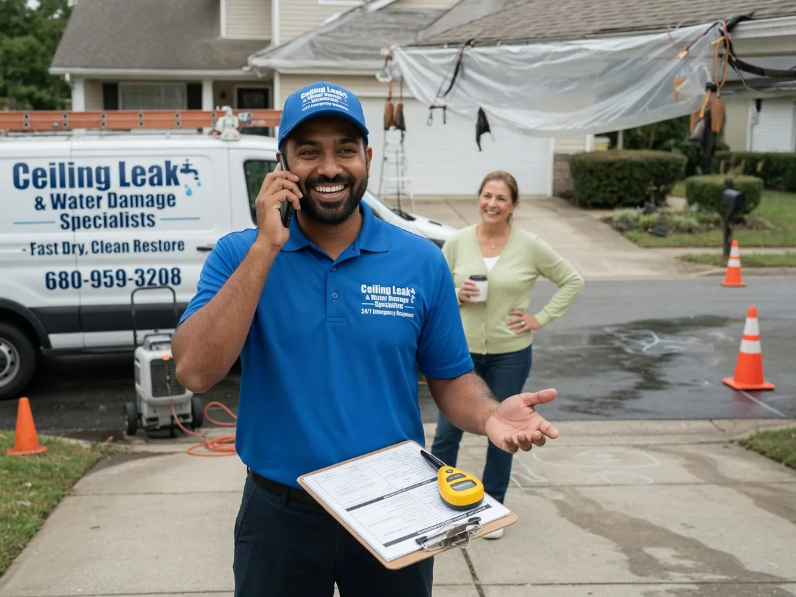 Ceiling Leak Cleanup Ridgeville Corners, OH FAQs